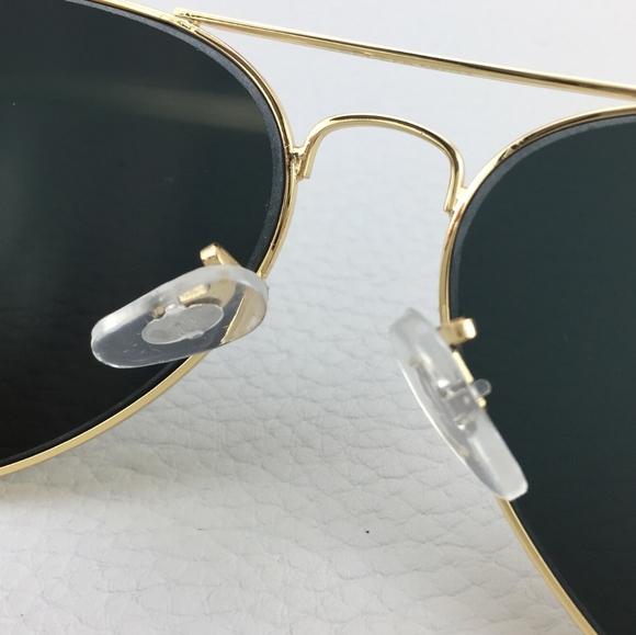 LIKE NEW RayBan Aviator RB3025 Black Gold Ray ban Sunglasses - Picture 5 of 14